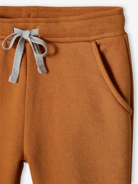 Bermuda garçon en molleton bleu chambray+kaki+marine grisé+noix de pécan - vertbaudet enfant 