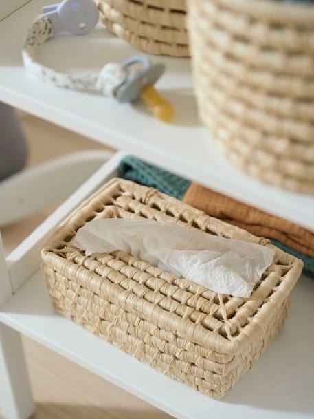 Tissue Box in Corn Husks BEIGE LIGHT SOLID - vertbaudet enfant 