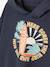 Hoodie with Large Graphic Motif, for Boys night blue+sky blue - vertbaudet enfant 