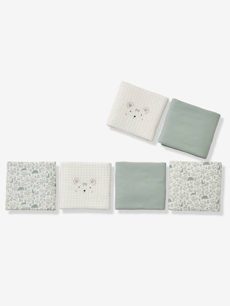 Cot/Playpen Bumper, In the Woods old rose+sage green - vertbaudet enfant 