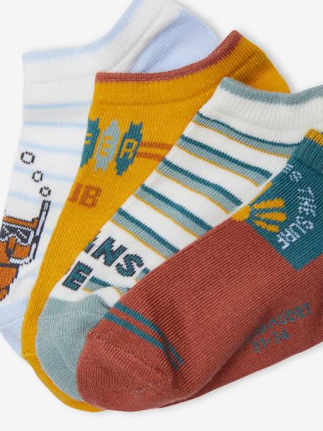 Pack of 4 Pairs of Socks for Boys yellow - vertbaudet enfant 