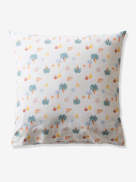 Parure housse de couette enfant et taie d'oreiller JURASSIC CAMP blanc imprimé - vertbaudet enfant 