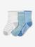 Pack of 3 Pairs of 'Sunny' Socks for Babies azure - vertbaudet enfant 