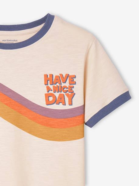 Wave T-Shirt for Boys ecru - vertbaudet enfant 