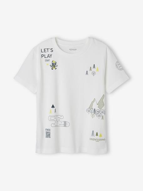 Fun Geocaching Interactive T-Shirt for Boys white - vertbaudet enfant 