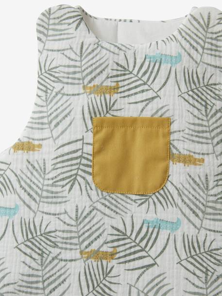 Sleeveless Baby Sleeping Bag in Cotton Gauze, Trek, Oeko-Tex® printed white - vertbaudet enfant 