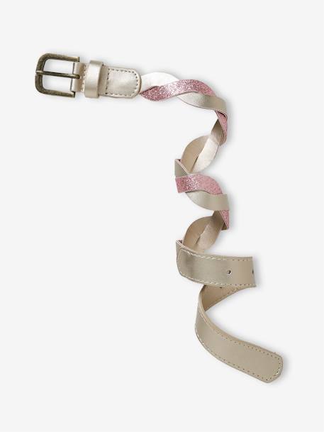 Braided Belt for Girls golden beige - vertbaudet enfant 