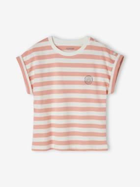 Striped T-Shirt for Girls  - vertbaudet enfant