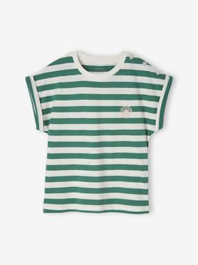 -Striped T-Shirt for Girls
