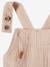 Salopette bébé naissance en gaze de coton beige+denim bleached - vertbaudet enfant 