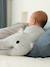 Pyjama bébé mixte velours animal personnalisable beige chiné+gris chiné - vertbaudet enfant 