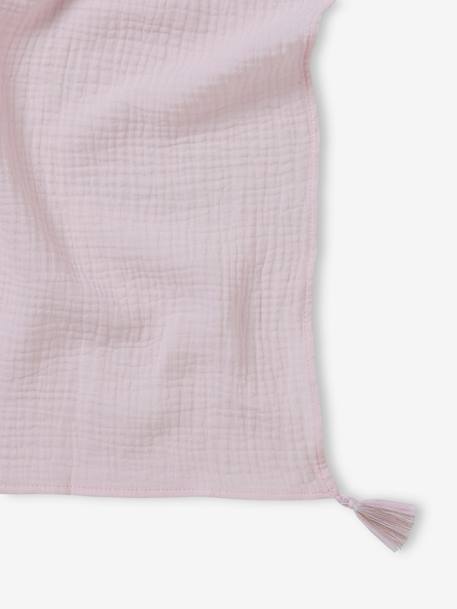 Plain Scarf with Tassels for Girls grey blue+ochre+pale pink - vertbaudet enfant 