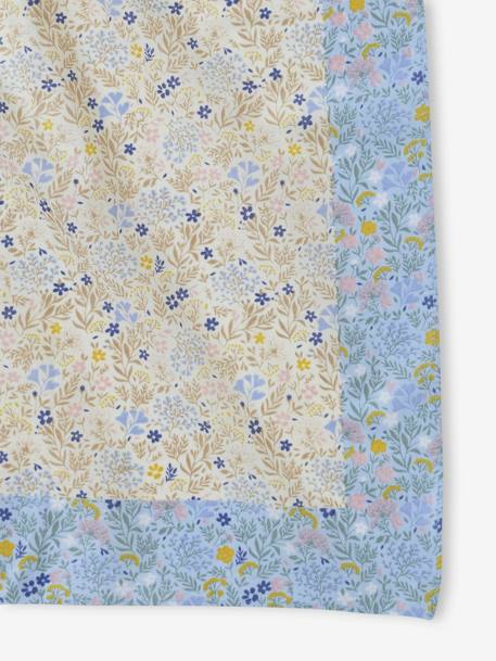 Floral Print Scarf for Girls sky blue - vertbaudet enfant 