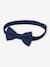 Plain Bow Tie for Boys navy blue - vertbaudet enfant 