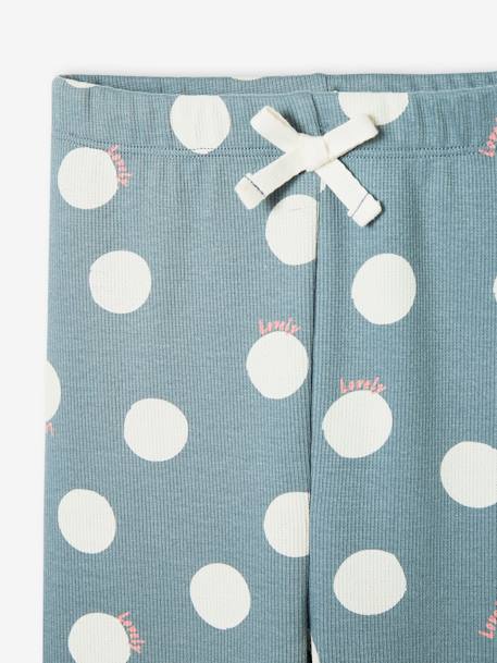 Rib Knit Leggings, for Girls grey green+hazel+navy blue+pale pink - vertbaudet enfant 