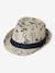 Printed Straw-Like Panama Hat for Boys blue - vertbaudet enfant 