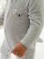Pyjama bébé mixte velours animal personnalisable beige chiné+gris chiné - vertbaudet enfant 