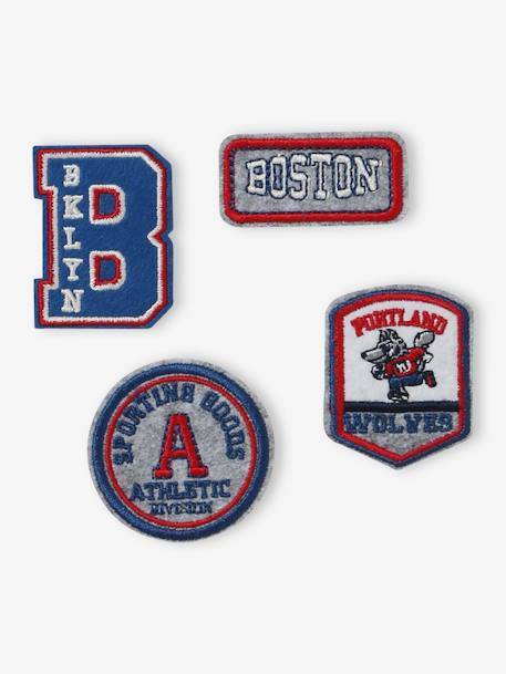 Pack of 4 Iron-on Patches for Boys blue - vertbaudet enfant 