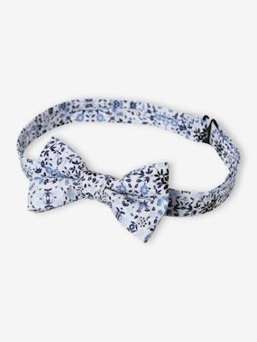 Boys-Bow Tie with Small Flowers Print for Boys