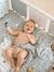Cot/Playpen Bumper, In the Woods old rose+sage green - vertbaudet enfant 