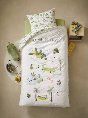 Bedding & Decor-Duvet Cover + Pillowcase Set for Children, Trek