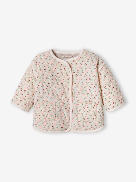 Padded Jacket for Babies pale blue+pale pink - vertbaudet enfant 