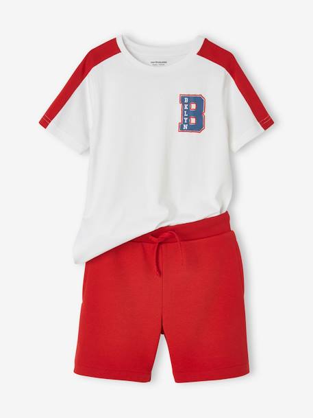 Sports Combo - Team Brooklyn T-Shirt & Shorts for Boys royal blue - vertbaudet enfant 