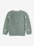 Gilet bébé brodé en côtes anglaises écru+marine+vert d'eau - vertbaudet enfant 