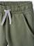 Pantalon garçon jogger en molleton encre+noir imprimé+vert sauge - vertbaudet enfant 