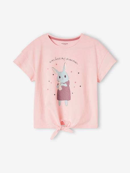 Pyjama large fille lapin rose pâle - vertbaudet enfant 