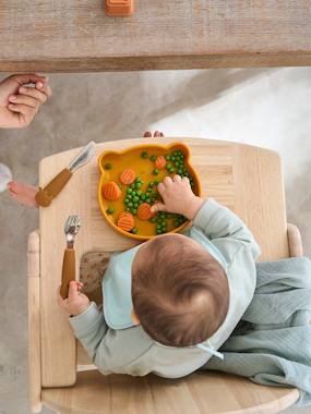 Nursery-Mealtime-Bowls & Plates-Mealtime Set, Silicone, Bear