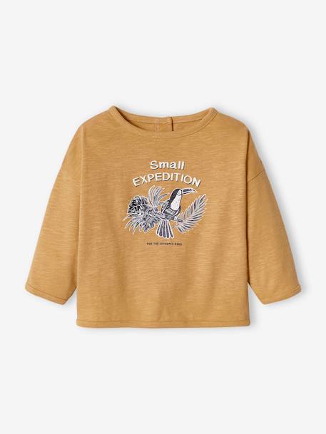 Long Sleeve Jungle Top for Babies bronze - vertbaudet enfant 