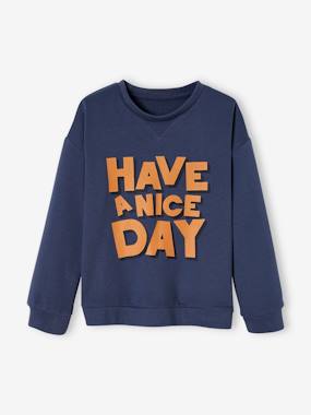 -Sweatshirt with "Have a nice day" Message, for Boys