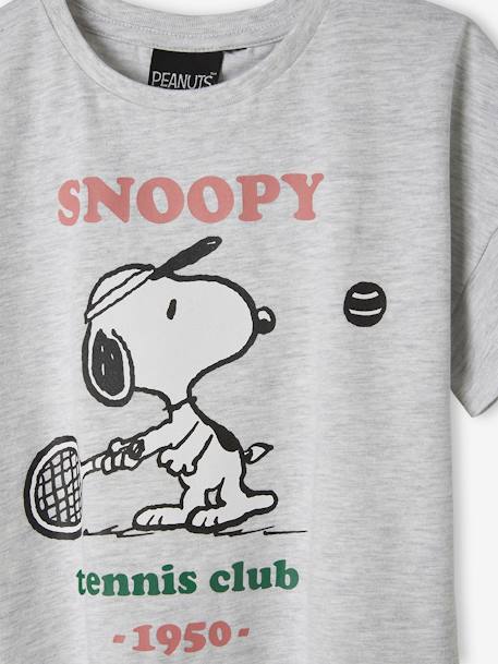 Short Sleeve Snoopy T-Shirt, by Peanuts® marl grey - vertbaudet enfant 