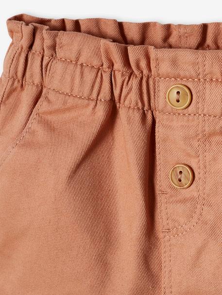 Shorts with Elasticated Waistband, for Babies clay beige+GREEN MEDIUM SOLID - vertbaudet enfant 