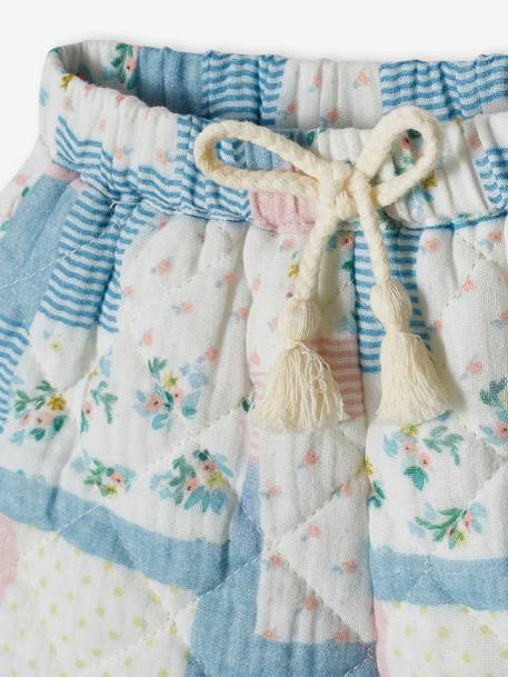 Quilted Patchwork Shorts for Babies white - vertbaudet enfant 