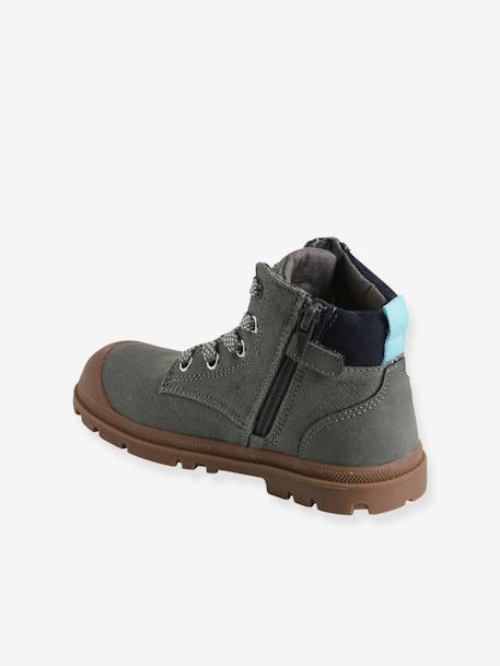 High Top Trainers with Zip & Laces, for Children 0042 - vertbaudet enfant 