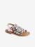 Strappy Leather Sandals for Girls lilac - vertbaudet enfant 