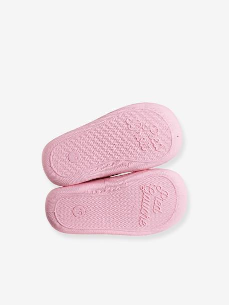 Slippers with Zip, Made in France, for Babies rose - vertbaudet enfant 