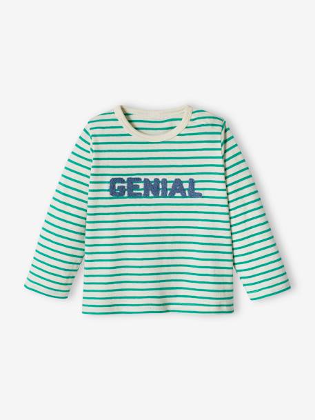 Top with Message for Baby Boys green - vertbaudet enfant 