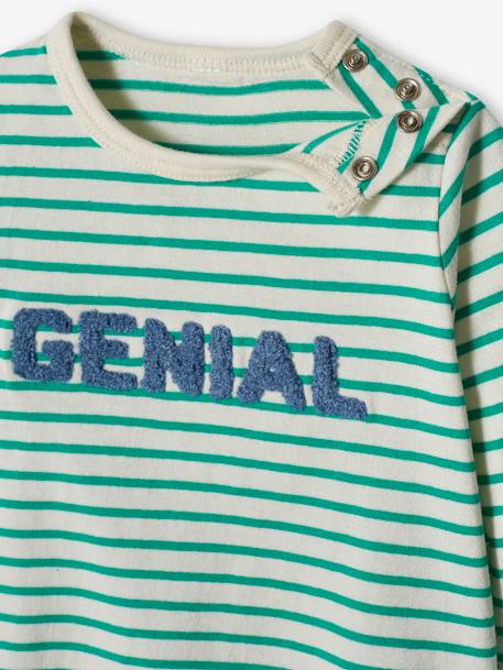 Top with Message for Baby Boys green - vertbaudet enfant 