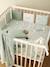 Cot/Playpen Bumper, In the Woods old rose+sage green - vertbaudet enfant 