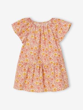 Floral Dress with Butterfly Sleeves for Babies  - vertbaudet enfant
