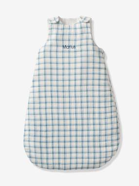 -Summer Special Cotton Gauze Baby Sleeping Bag, Checks, Oeko-Tex®