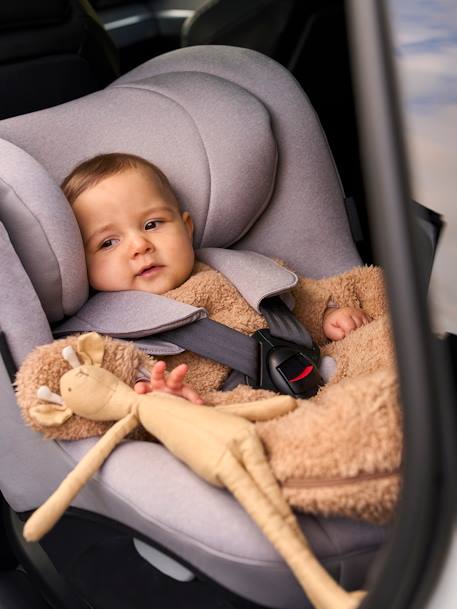 Car Special Baby Sleep Bag in Microfibre BEIGE MEDIUM SOLID+GREEN MEDIUM SOLID - vertbaudet enfant 