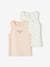 Pack of 2 Printed Sleeveless Tops for Girls pale pink - vertbaudet enfant 