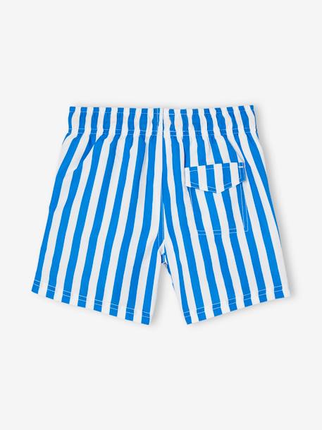 Vertbaudet Striped Swim Shorts for Boys Striped Blue
