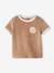 Ensemble bébé tee-shirt + short en éponge rayé bleu+taupe - vertbaudet enfant 
