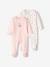 Pack of 2 Cherry Sleepsuits in Interlock Fabric for Baby Girls pale pink - vertbaudet enfant 
