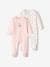 Pack of 2 Cherry Sleepsuits in Interlock Fabric for Baby Girls pale pink - vertbaudet enfant 
